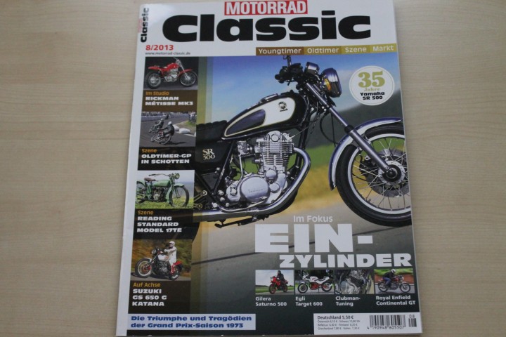 Deckblatt Motorrad Classic (08/2013)